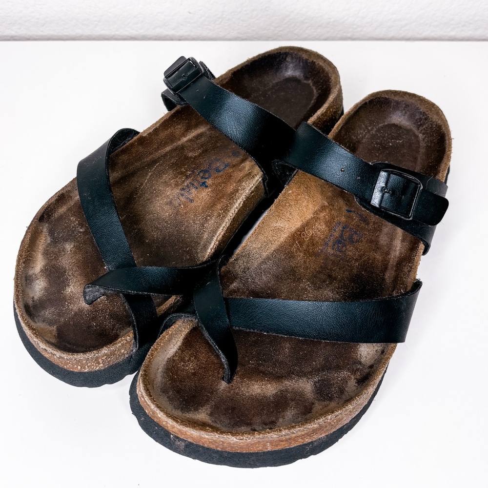 Birkenstock Black Leather Sandals